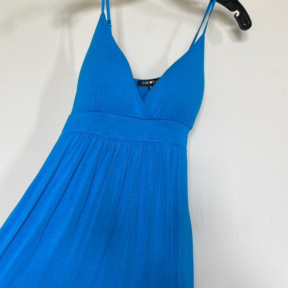 Blue Summer Dress with straps